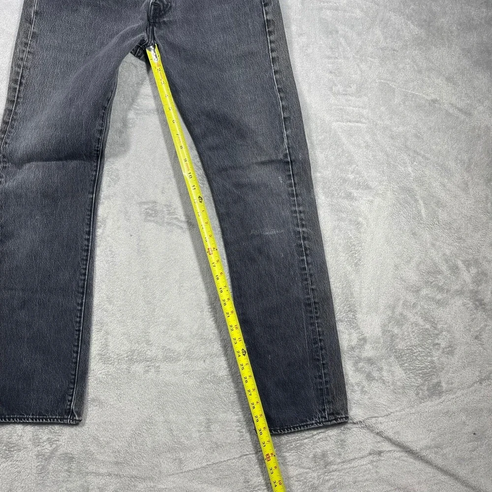 Levi's 501 Original Fit Jeans Mens 31(27)x34(30.5) Black Faded Straight Leg